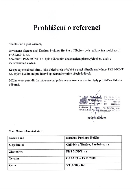 Chládek a Tintěra Pardubice a.s.
